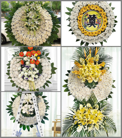 山西长治襄垣县上马乡下庄村花圈速递